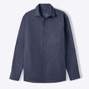 Wythe Melange Herringbone Flannel Fabric