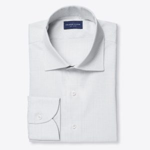 Thomas Mason Glen Plaid Royal Oxford Fabric
