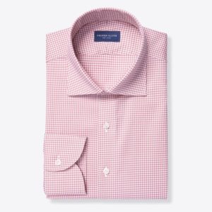 Non-Iron Stretch Supima Micro Gingham Fabric